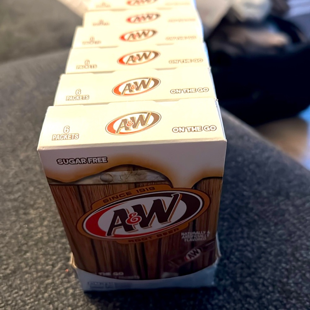 6 Boxes of AW Root Beer Drink Mix
